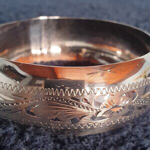 Timeless Elegance: Vintage Handcrafted Taxco Sterling Silver Bangle Bracelet